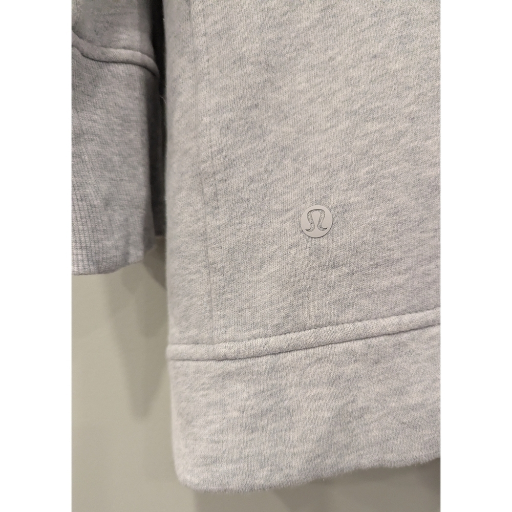 Lululemon Back To It Wrap Zip Up Sweater In Heathered Vapor Size 8 - Picture 4 of 10